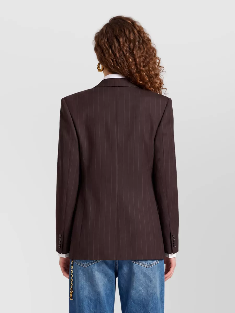Saint Laurent Single-Breasted Wool Suit Jacket