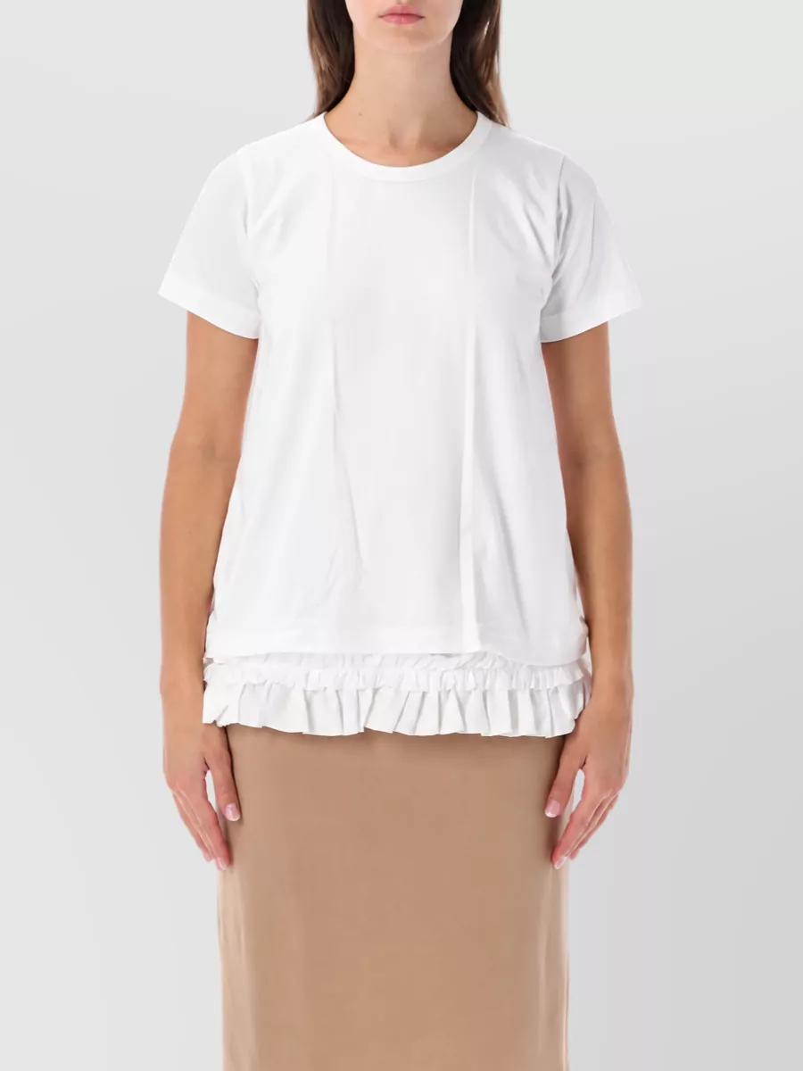 Comme des Garçons cotton ruffled t-shirt