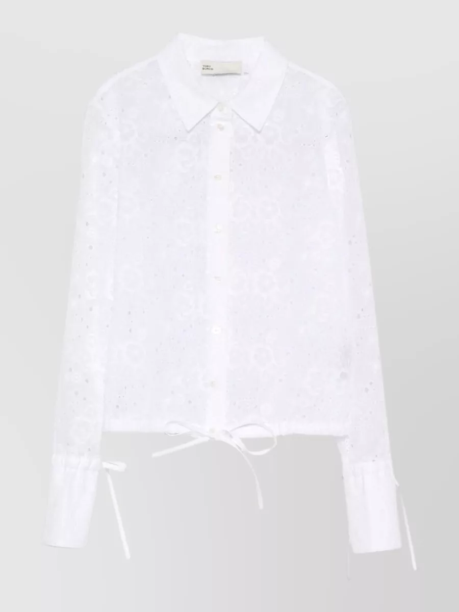 Tory Burch cotton broderie anglaise midi dress
