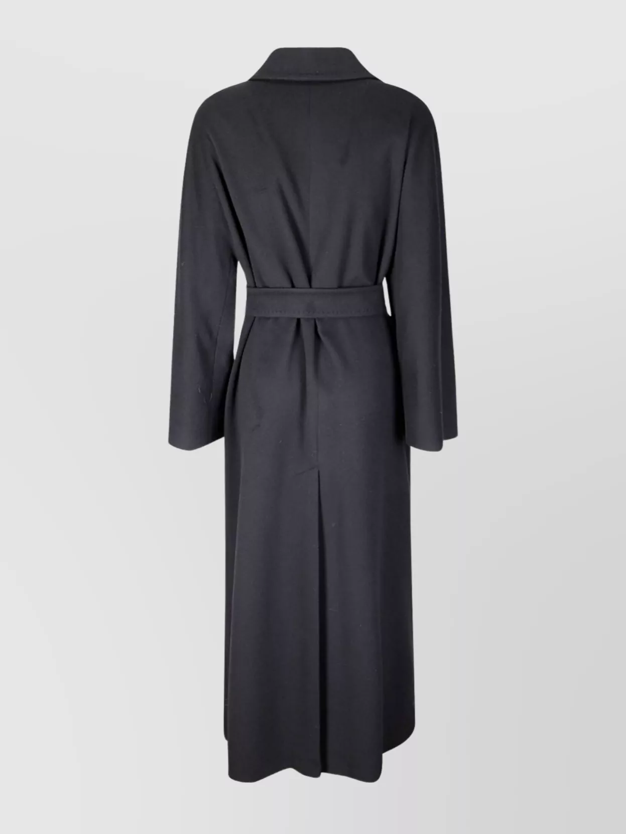 Tagliatore Cashmere And Virgin Wool Long Coat In Black