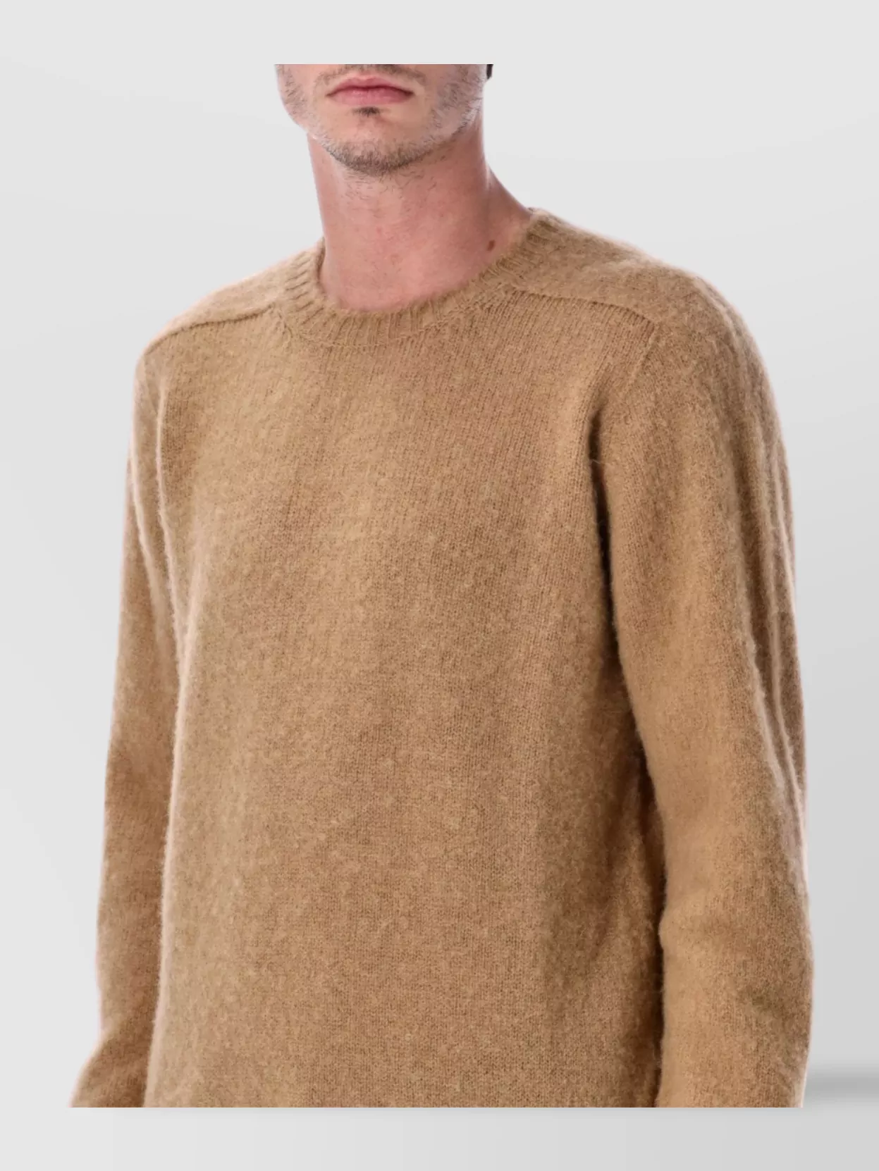 Howlin Wool Brushed Relaxed-Fit Crew-Neck Jumper