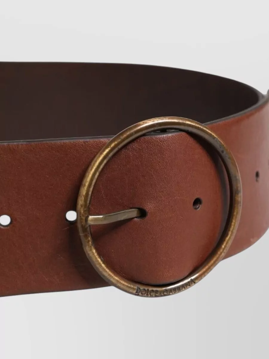 Dolce&Gabbana Leather Wide Waist Belt