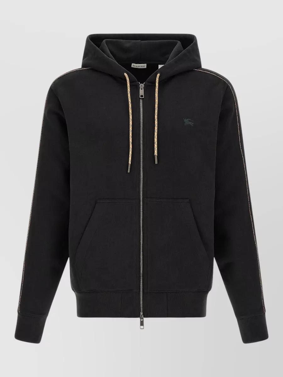Burberry scott zip-up cotton hoodie