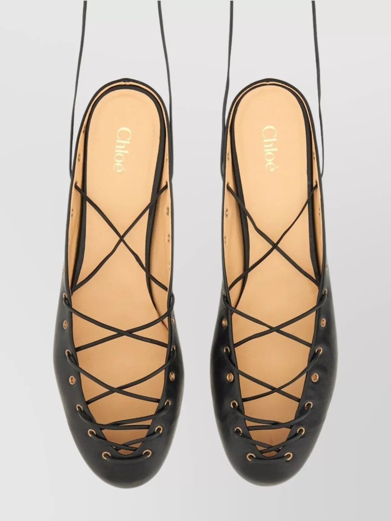 Chloé Ballerina Shoes Featuring Eyelet Design