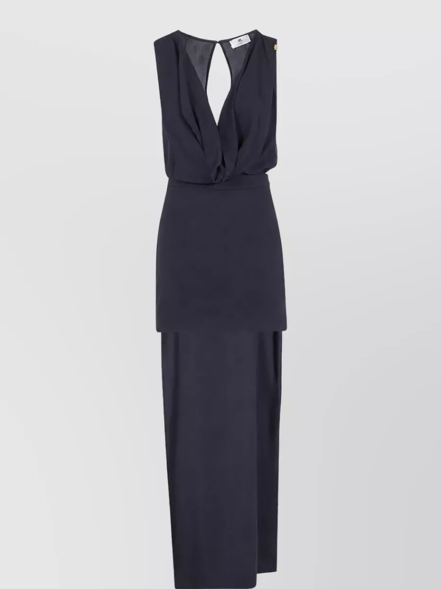 Elisabetta Franchi asymmetric long dress