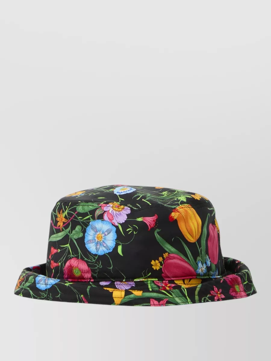 Gucci silk printed bucket hat