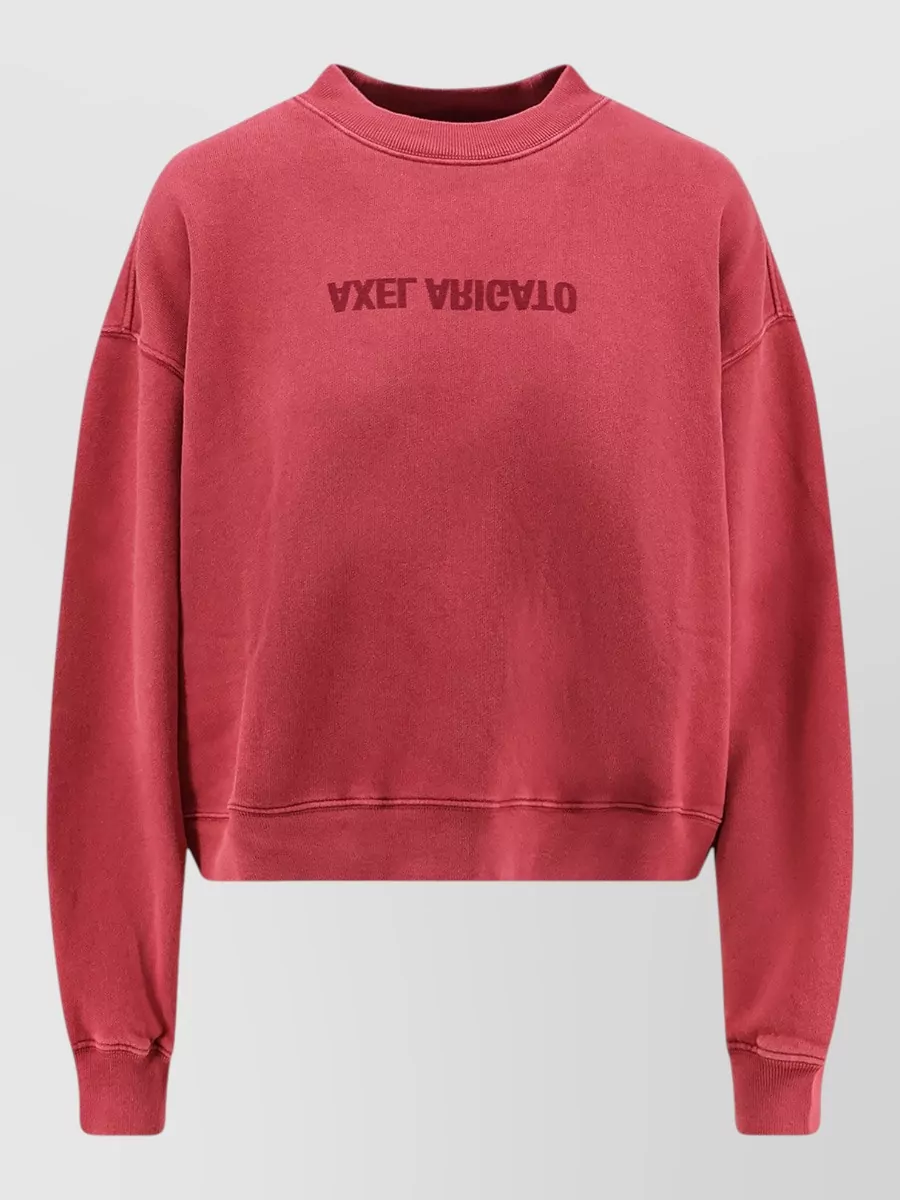 Axel Arigato Ribbed Cotton Boxy Sweatshirt