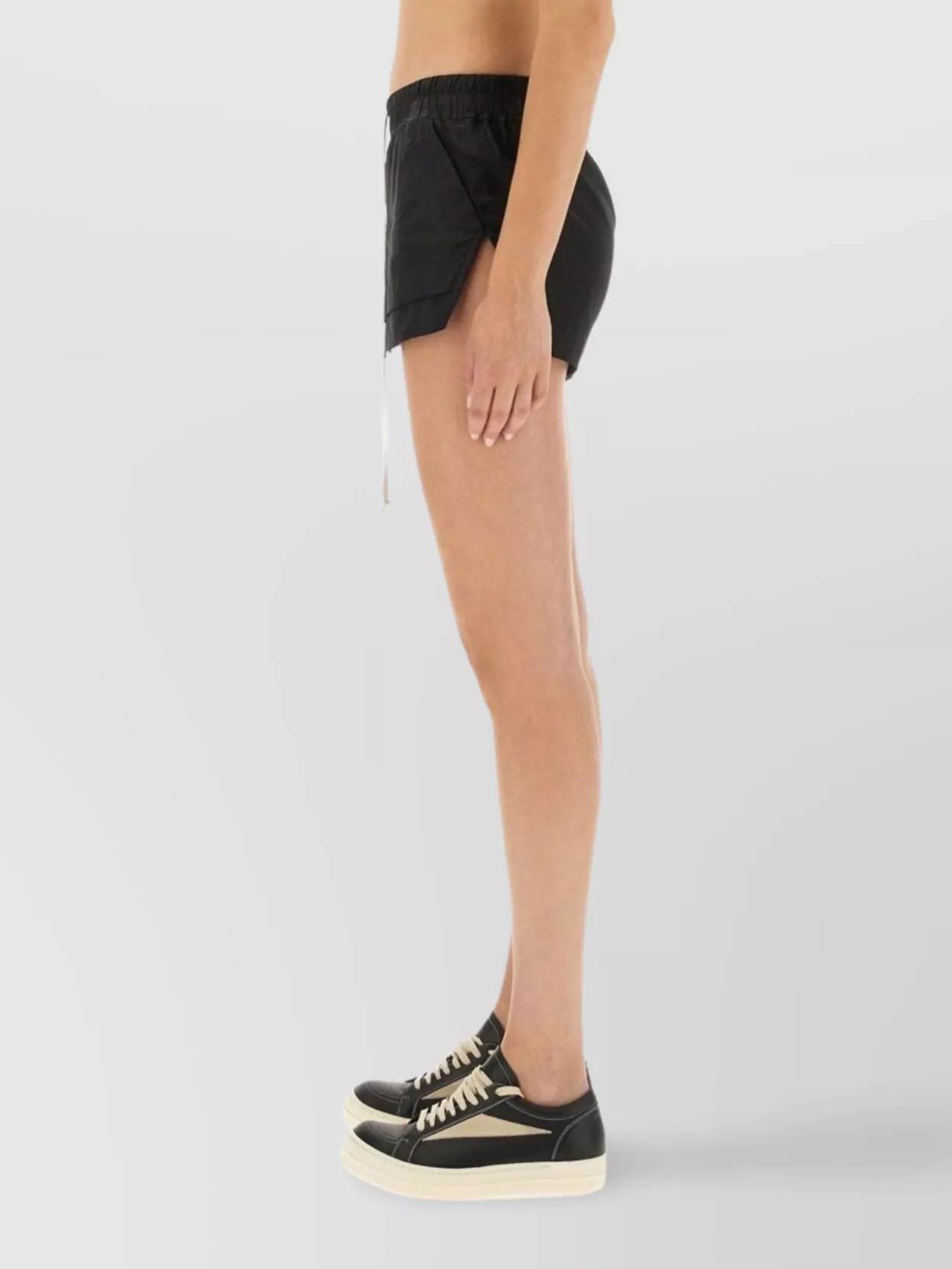 Rick Owens "Mist Boxer" Elastic Waistband Short Shorts