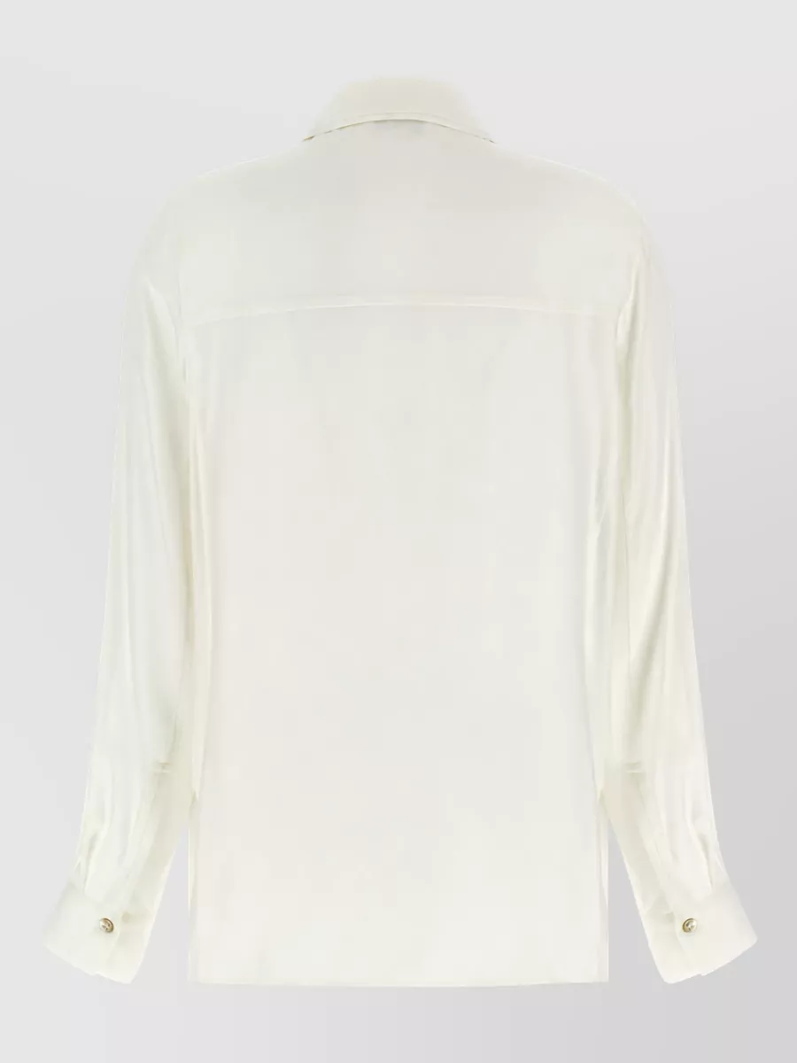 Vince Silk Double Collar Shirt