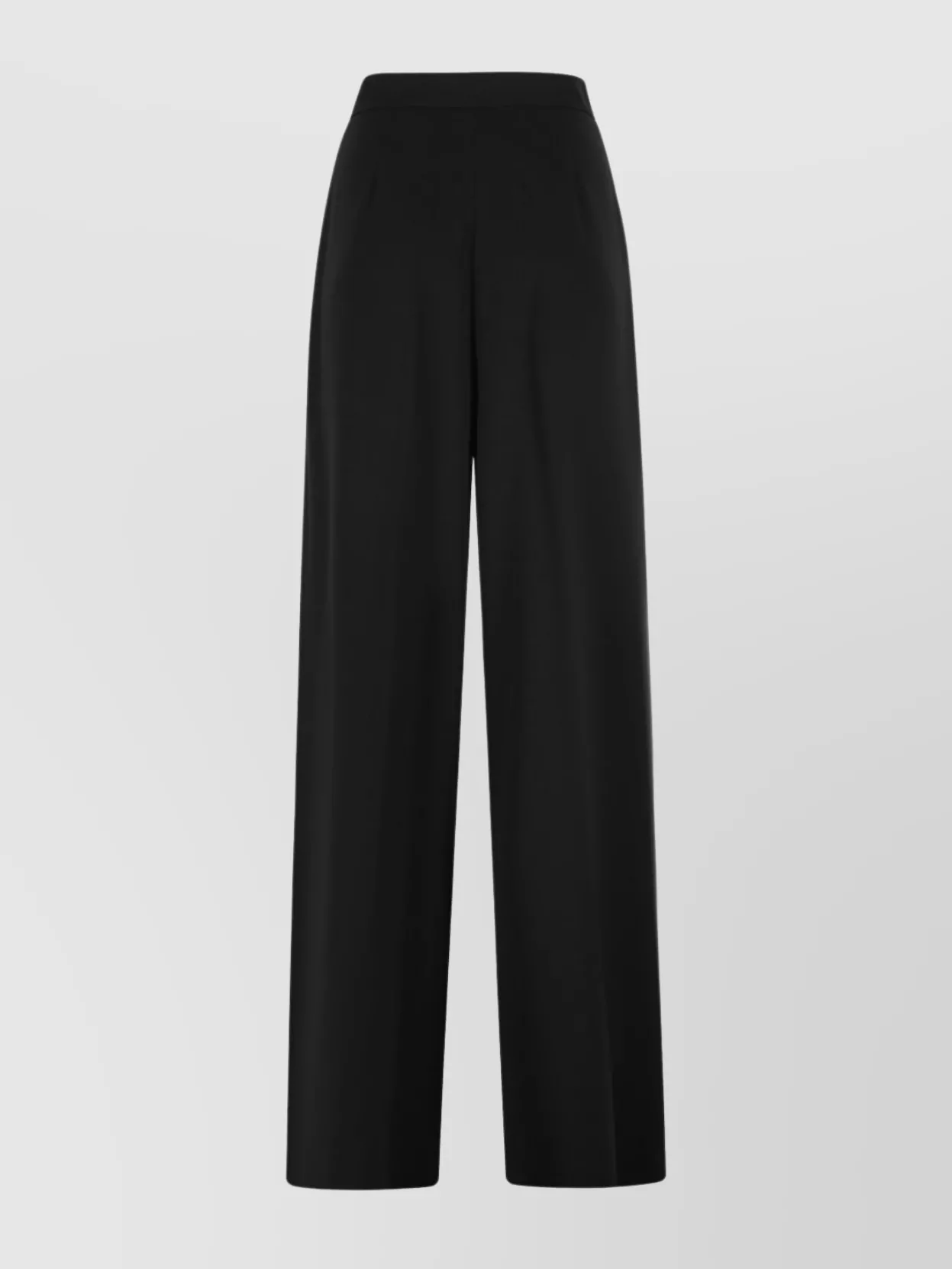 Max Mara High Waist Wide Leg Trousers In Black