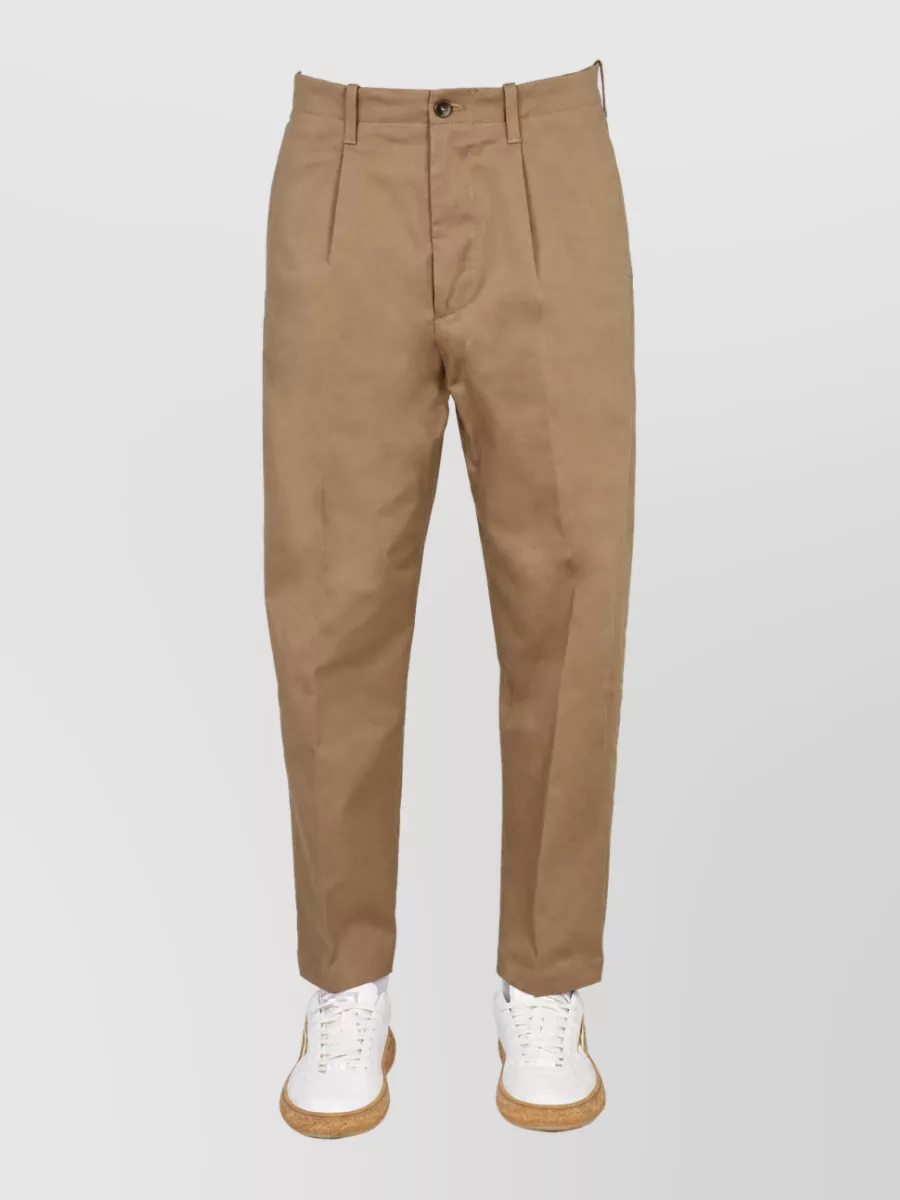 Etro cotton straight-leg trousers