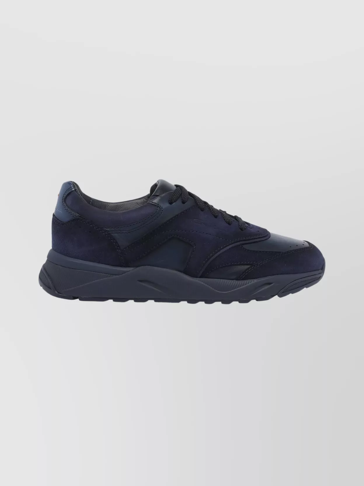 Santoni Low Top Sneakers With Round Toe Design