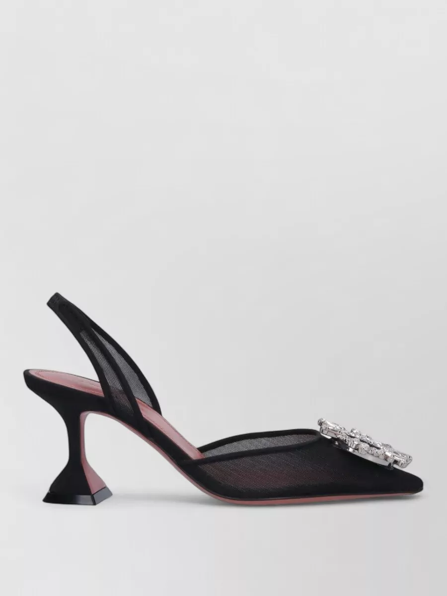 Amina Muaddi Mesh Pumps