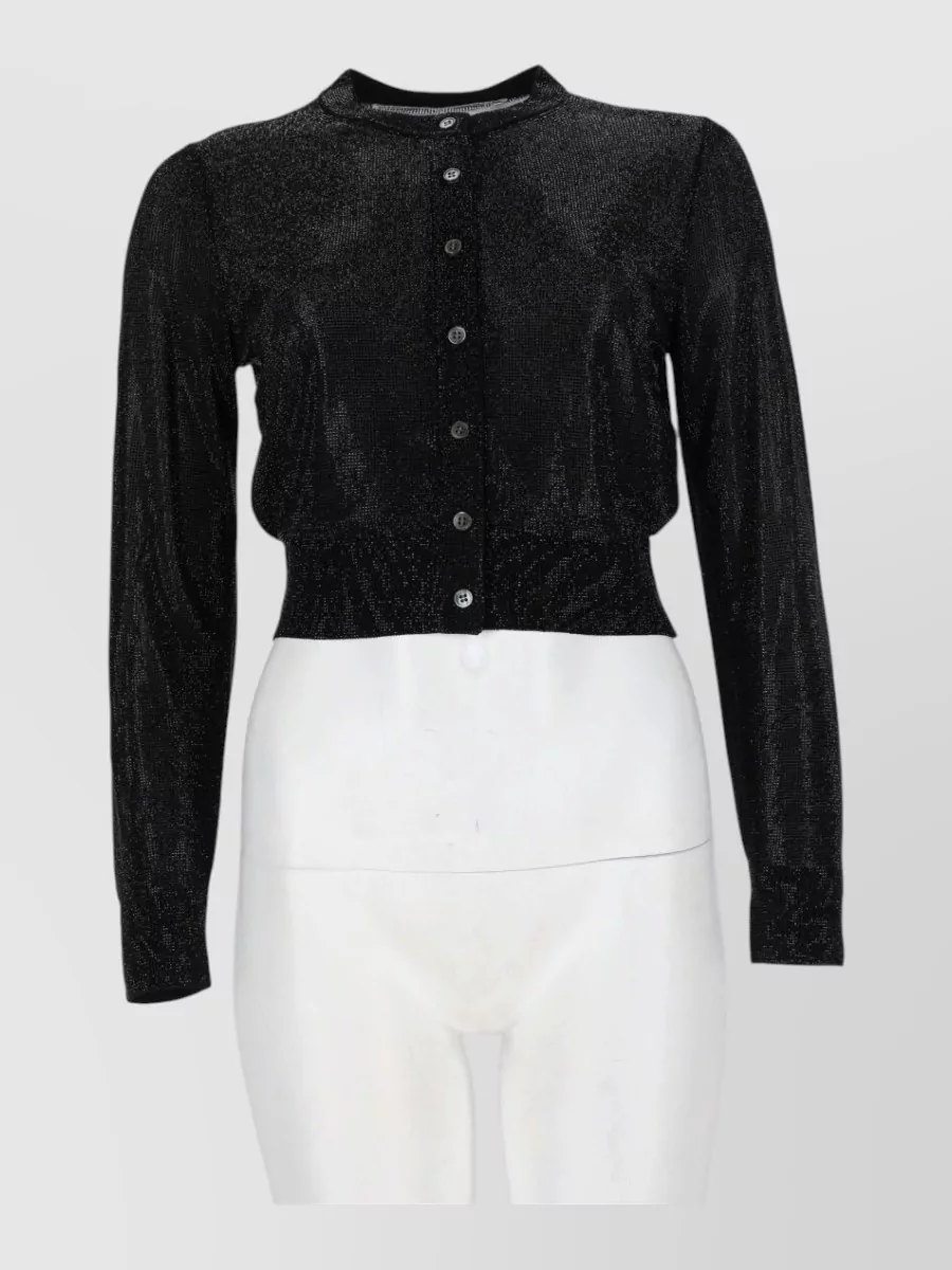 Alexander Wang cropped cardigan with transparent beads