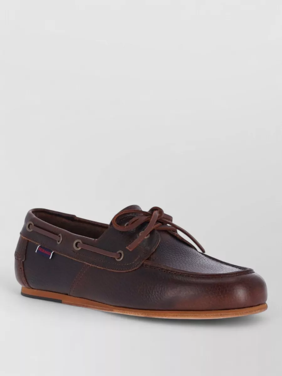 Sebago hammered leather loafers
