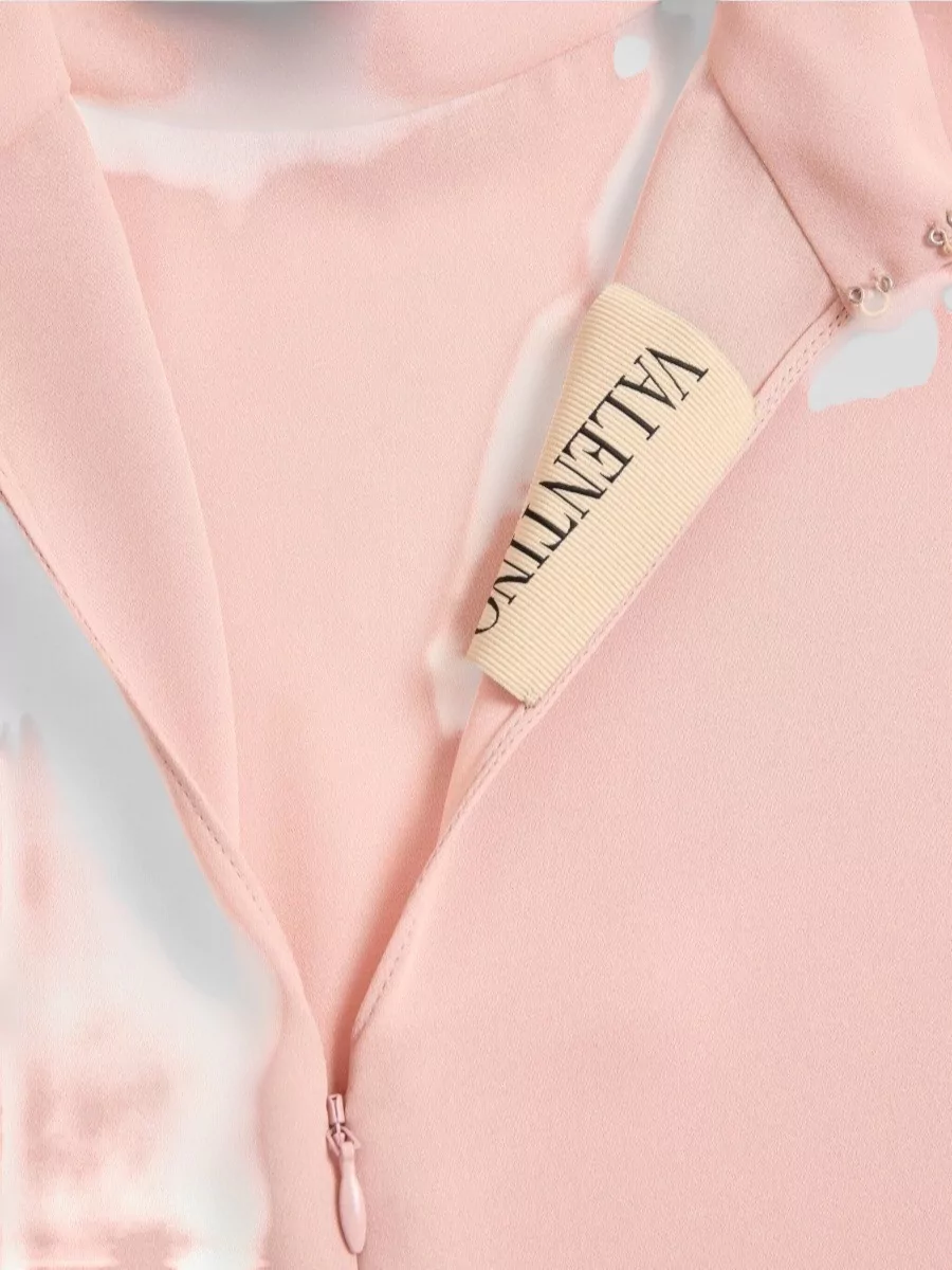 Valentino Short Sleeve Mock Neck Womens Top