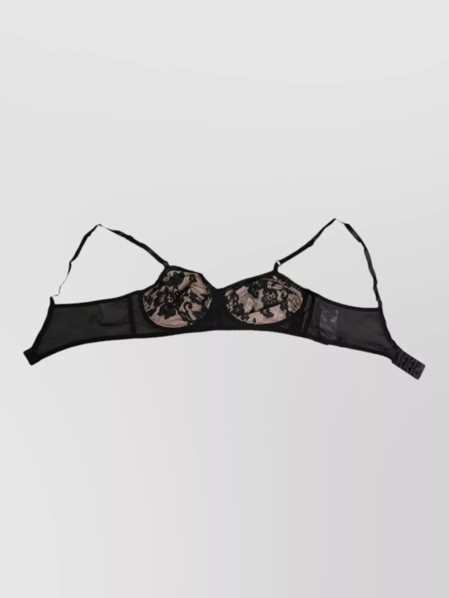 Dolce&Gabbana Silk floral lace bra