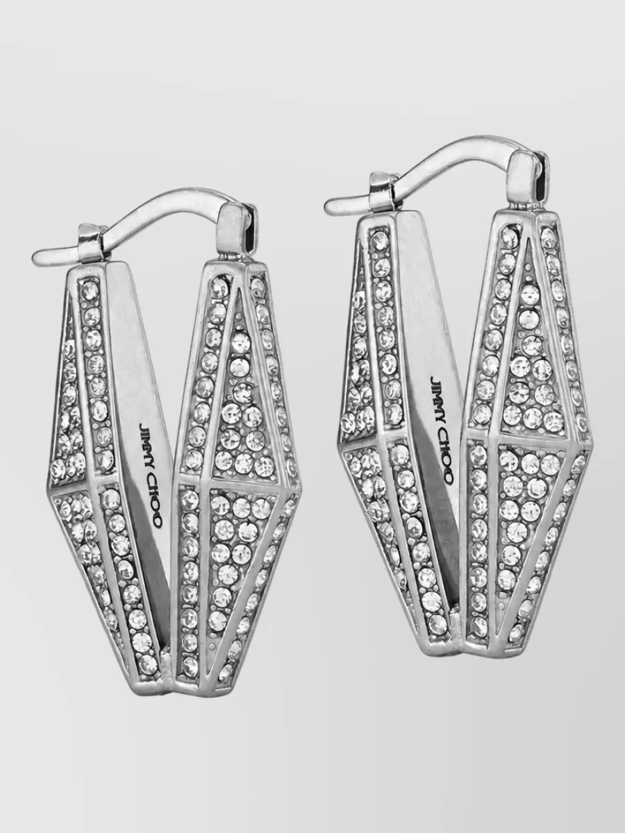 Jimmy Choo brass earrings