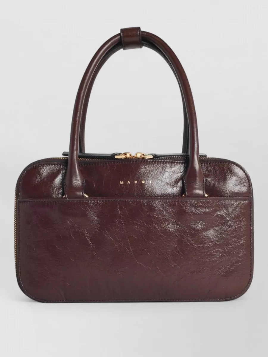 Marni small calf leather shoulder bag