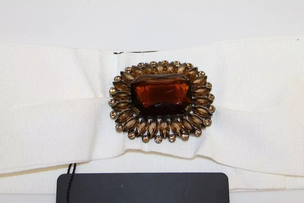 Dolce&Gabbana Crystal-Embellished Wide Waist Belt