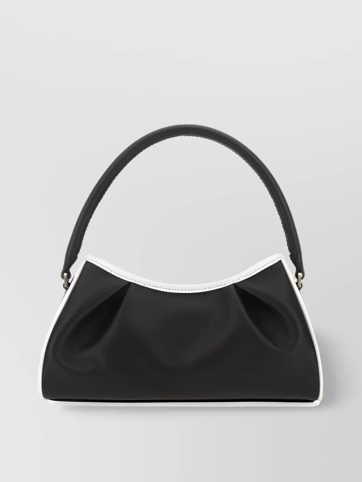 Shop Elleme Sculpted Contour Shoulder Bag In Black