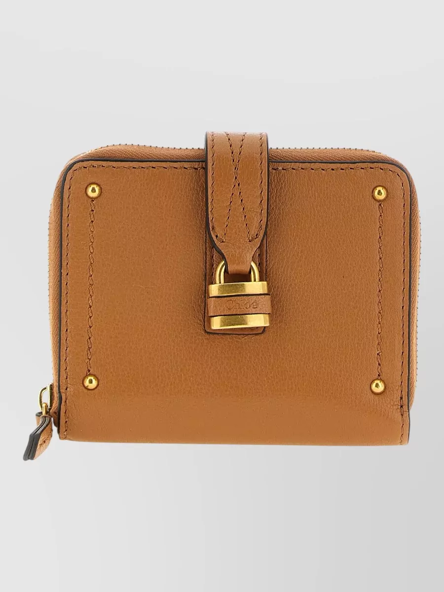 Chloé leather paddington medium wallet