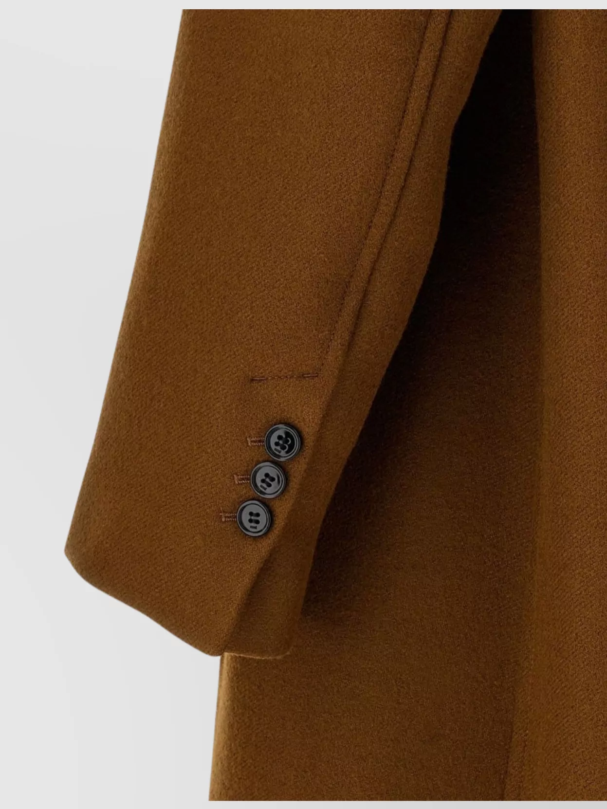 Ami Paris Double-Breasted Coat Featuring Back Vent And Notched Lapels