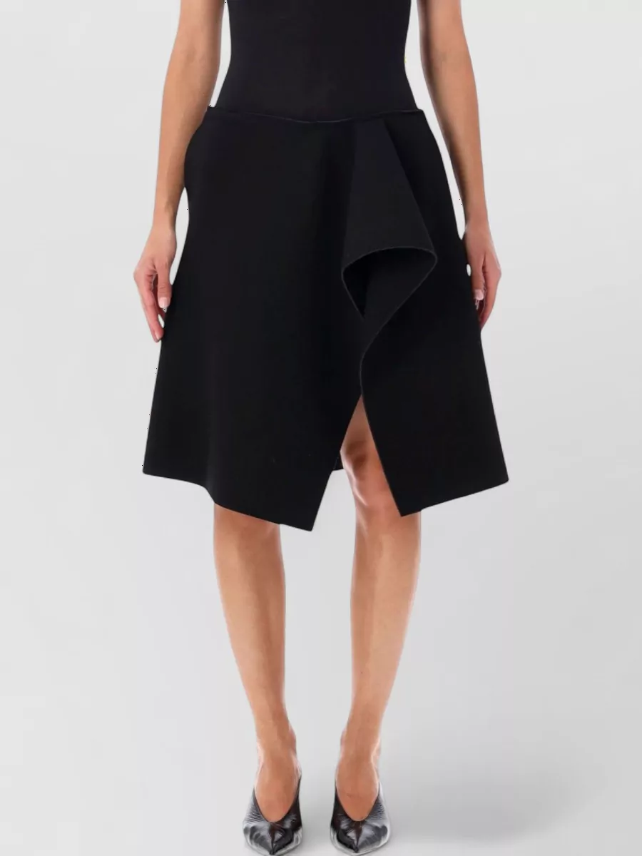 Totême scuba low-rise midi skirt