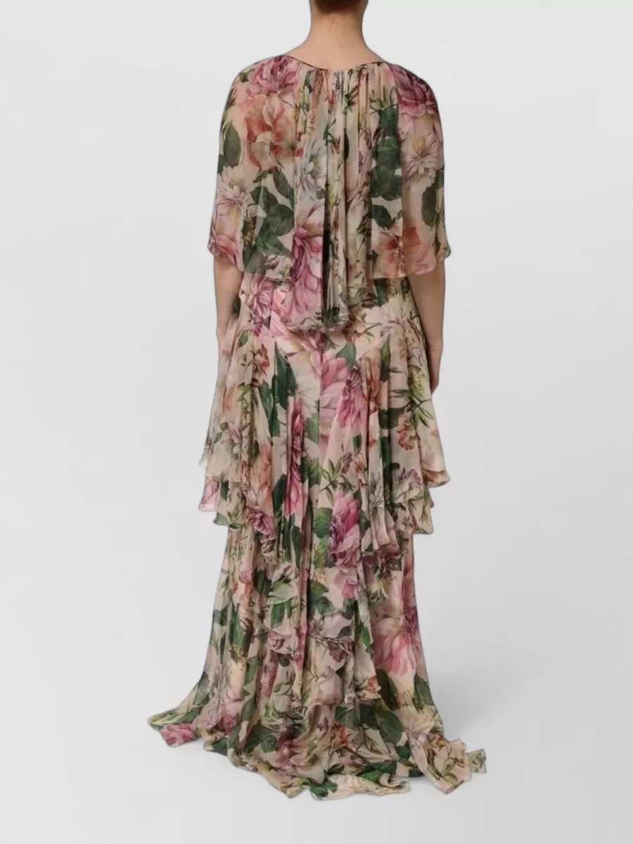 Dolce&Gabbana Silk Floral Maxi Dress