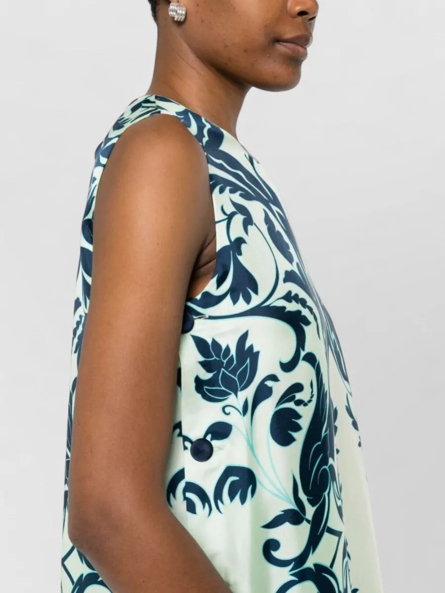 F.r.s For Restless Sleepers Silk Sleeveless Floral-Print Maxi Dress