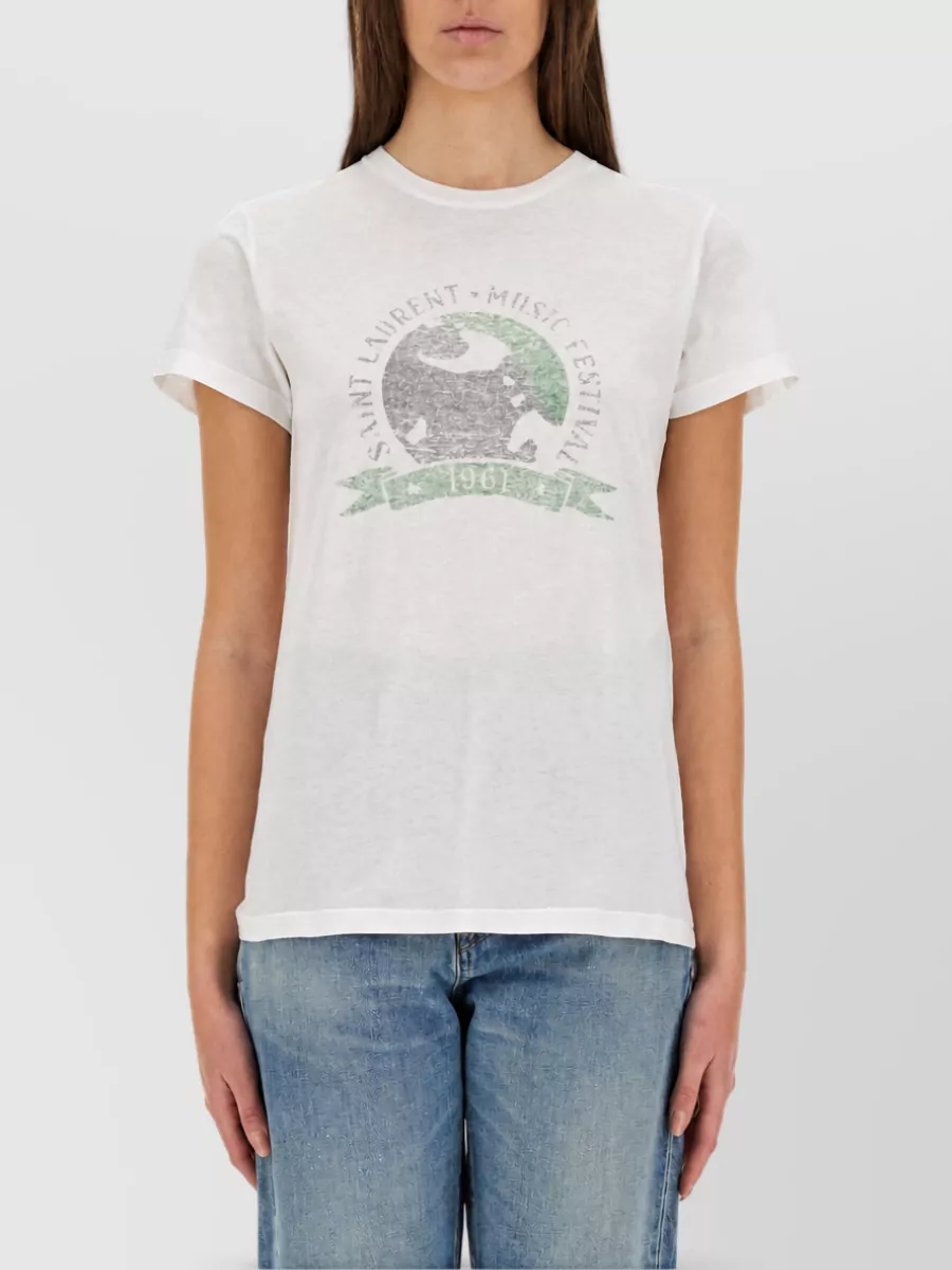 Saint Laurent Cotton Music Festival T-Shirt
