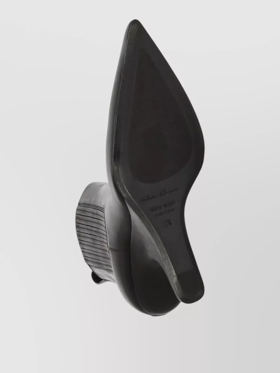 Rick Owens Leather Ankle Boots