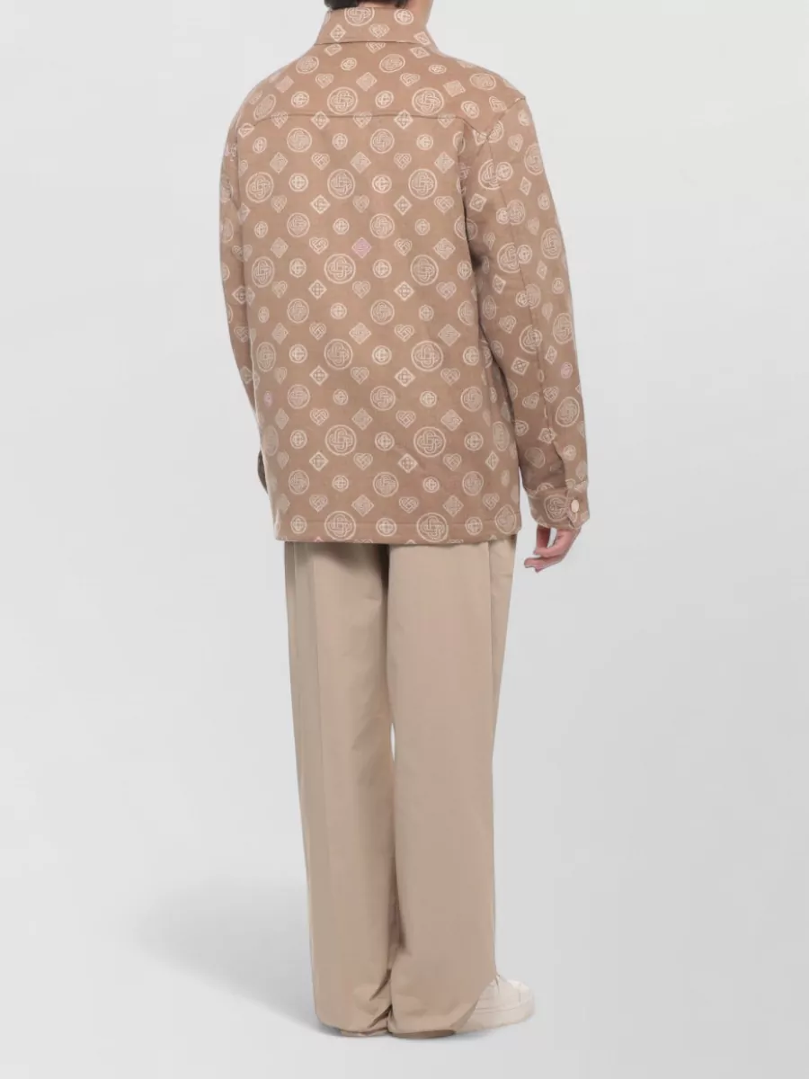Casablanca Wool Monogram Shirt Jacket