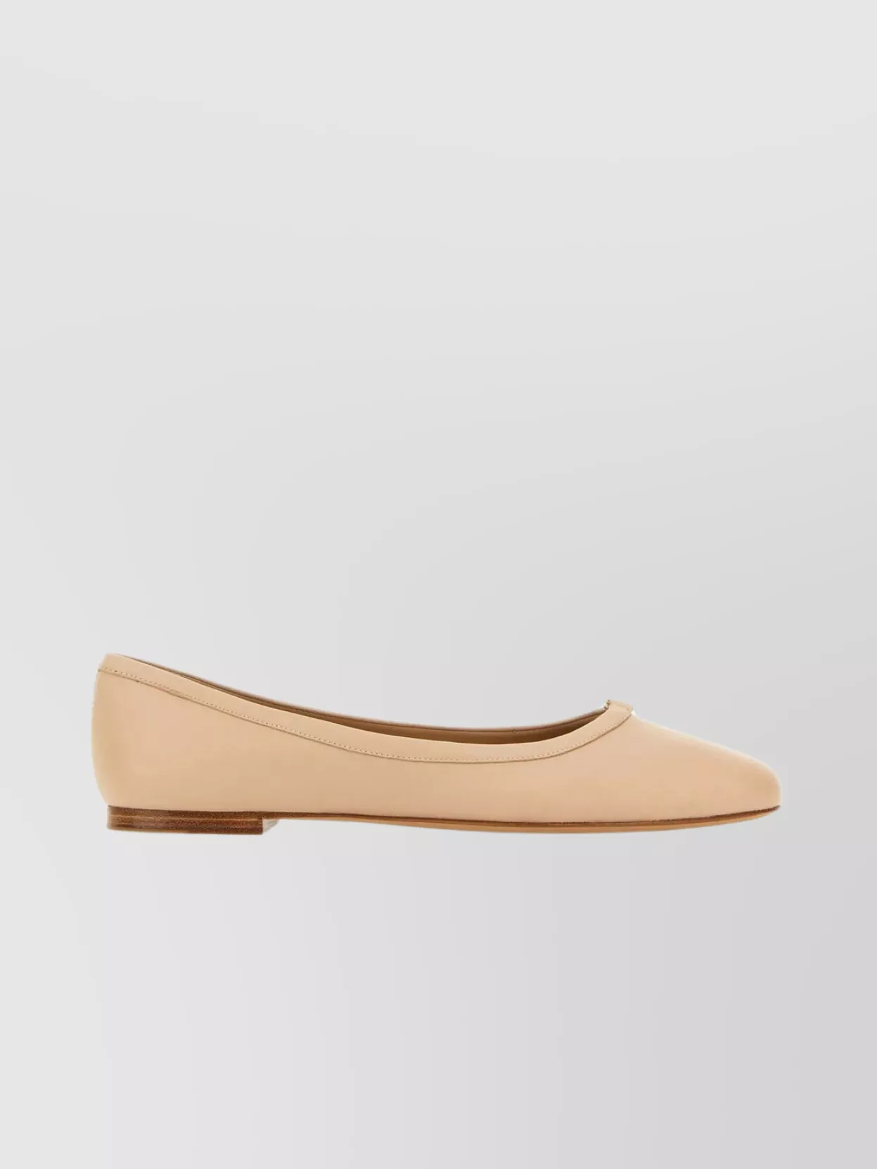 Chloé Round Toe Leather Ballet Flats