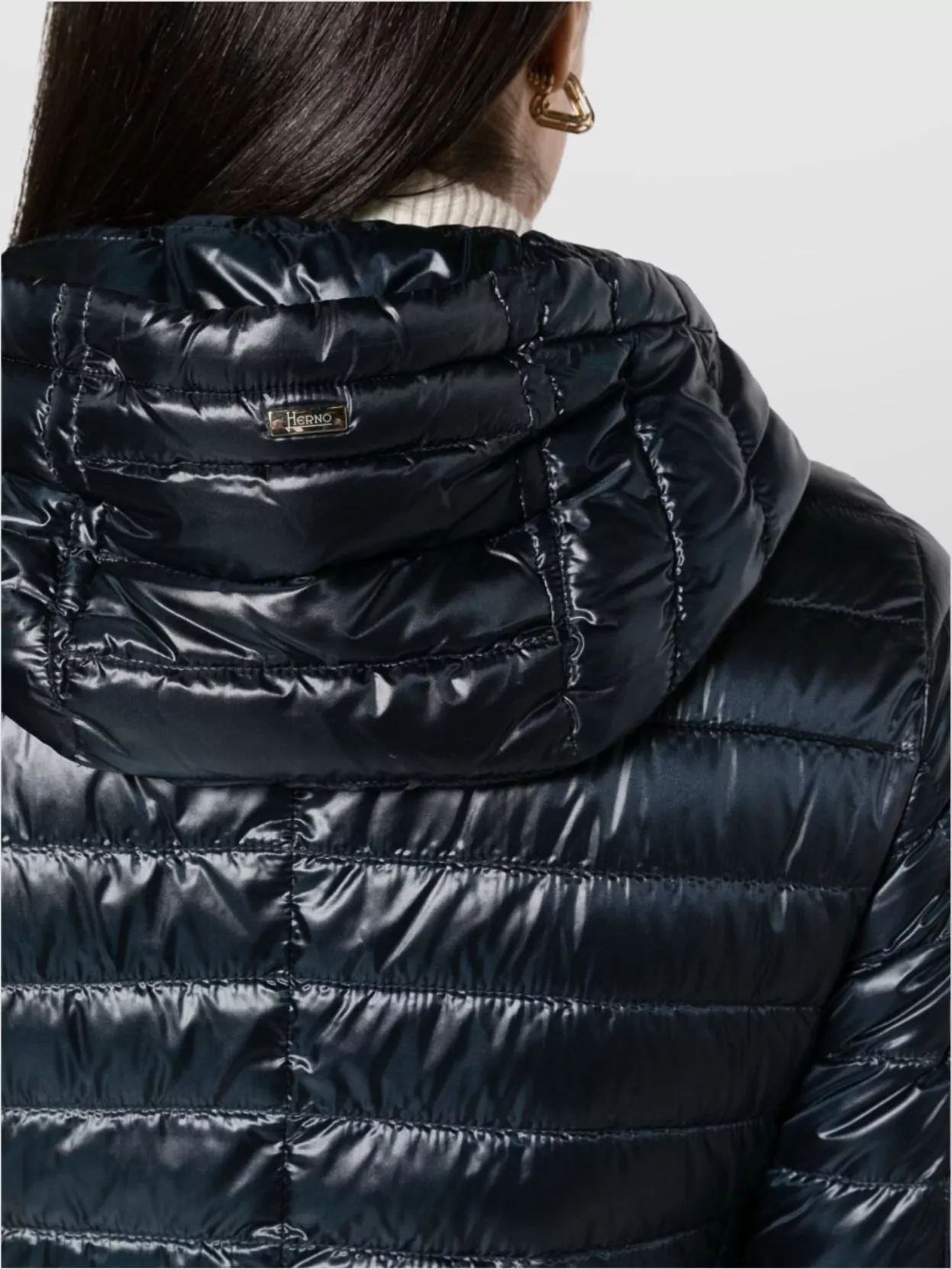 Herno Short Quilted Down Jacket With Detachable Hood
