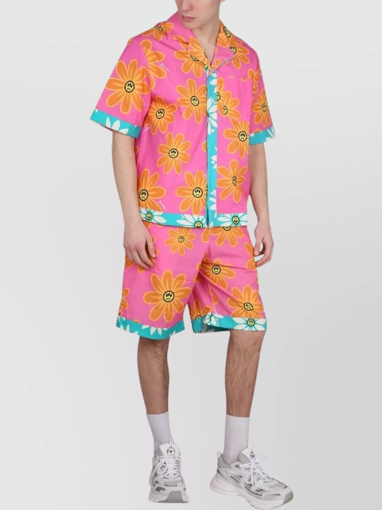 Barrow Sunflower Print Bermuda Shorts