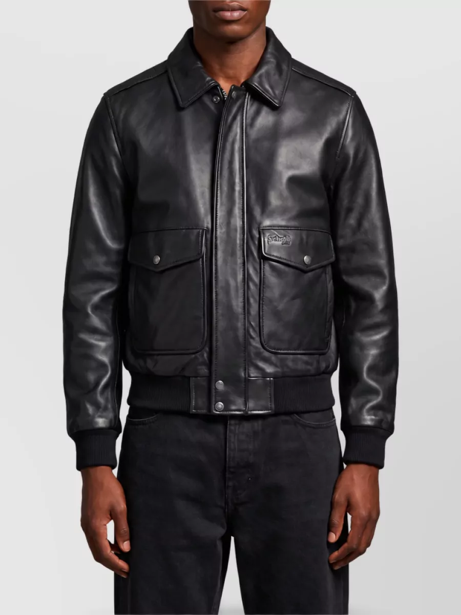 Schott leather aviator bomber jacket