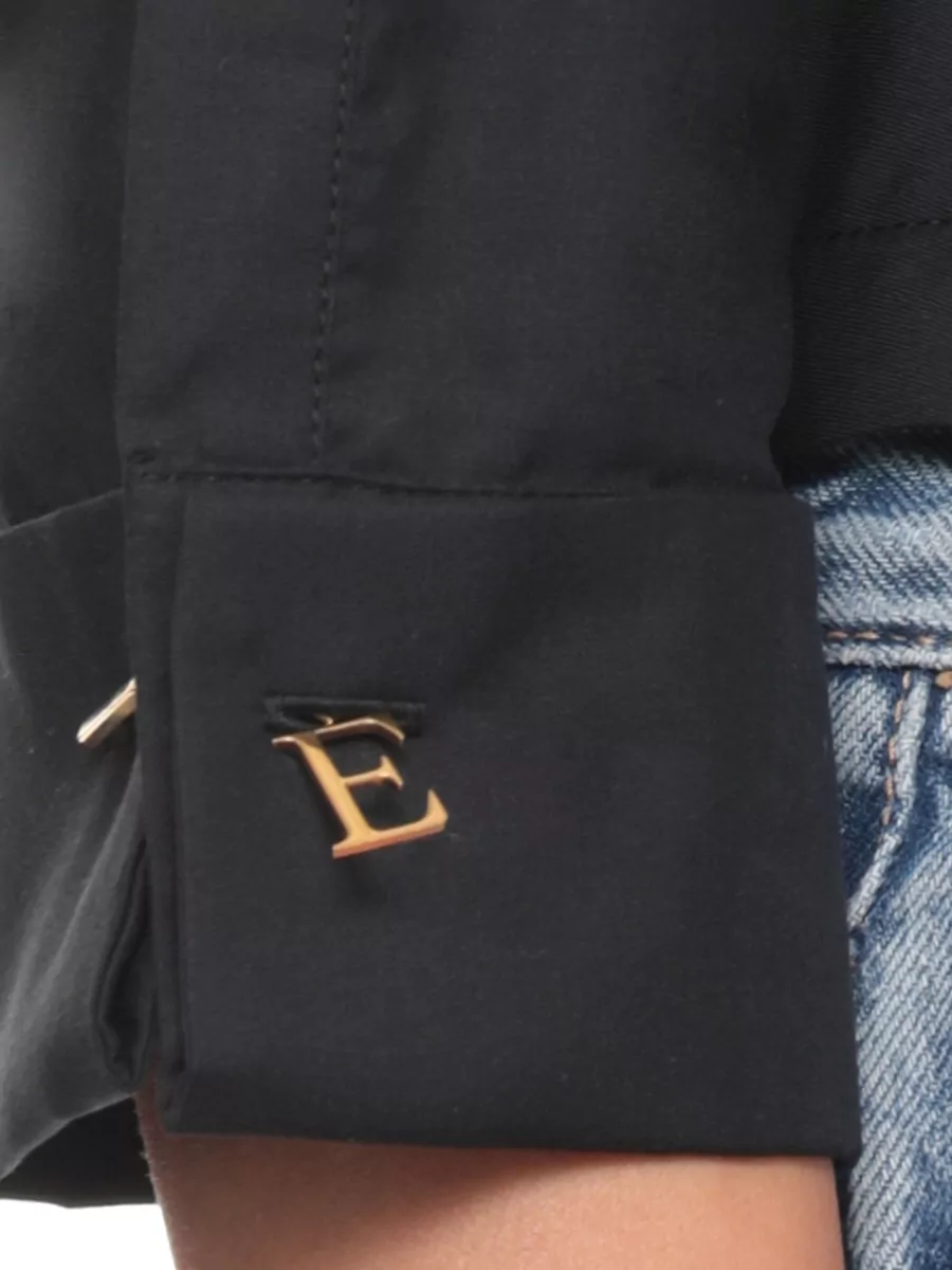 Elisabetta Franchi Cropped Cotton Shirt