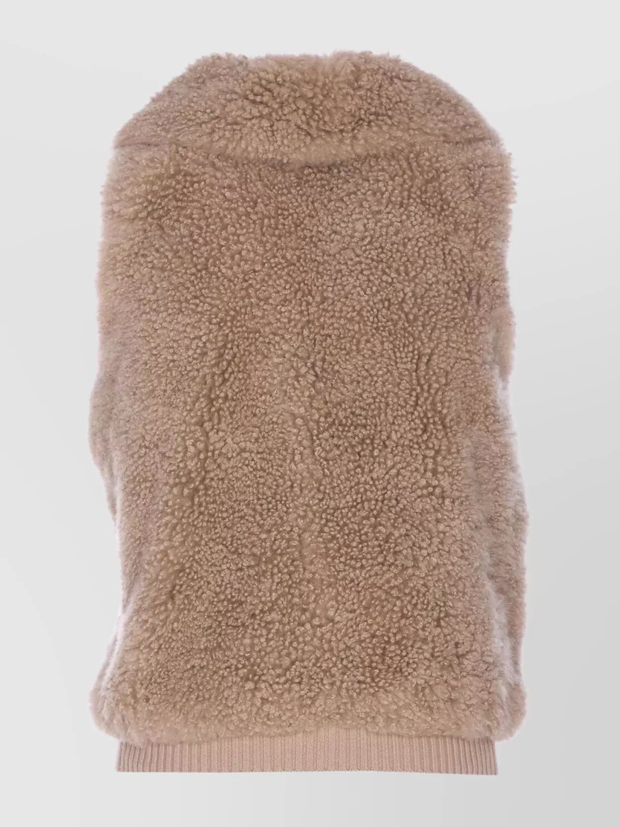 Yves Salomon Sleeveless Shearling Vest Featuring Pockets In Brown