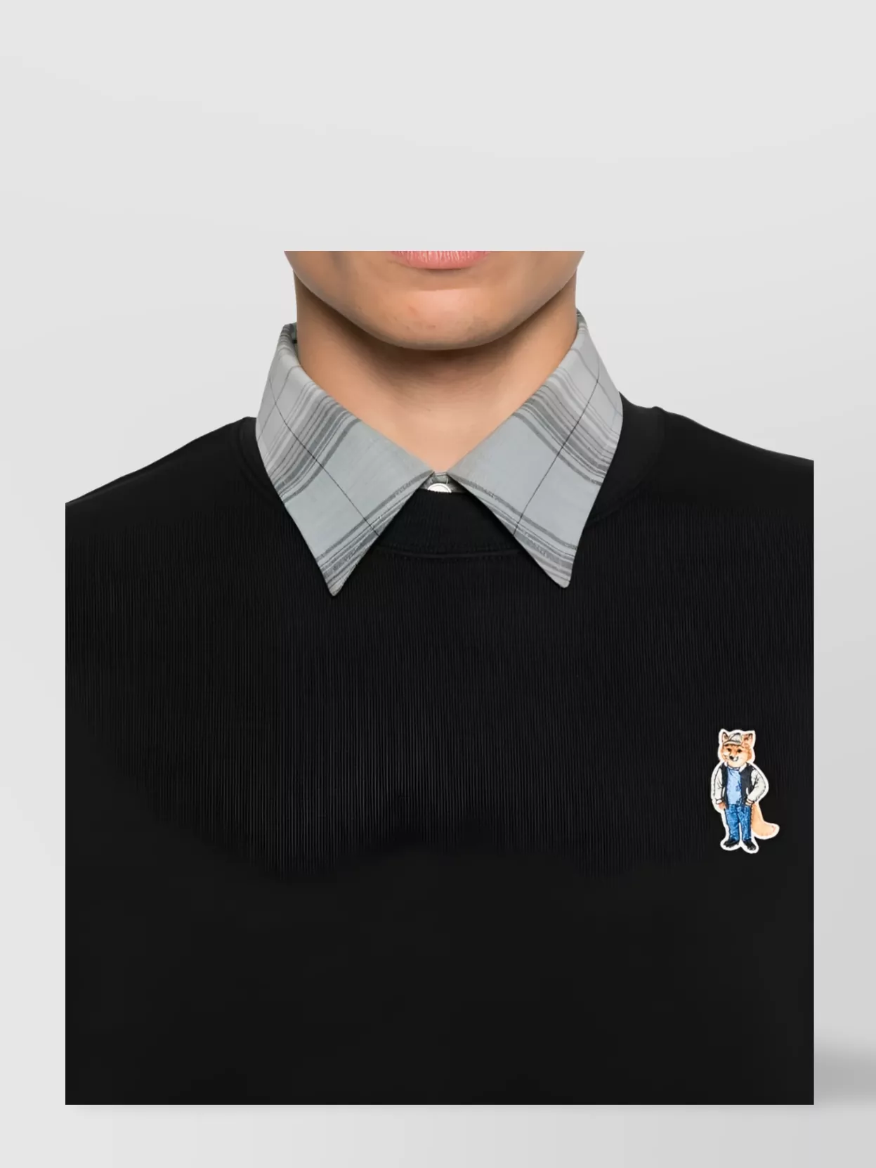 Maison Kitsuné Fox Cotton Crewneck Sweatshirt