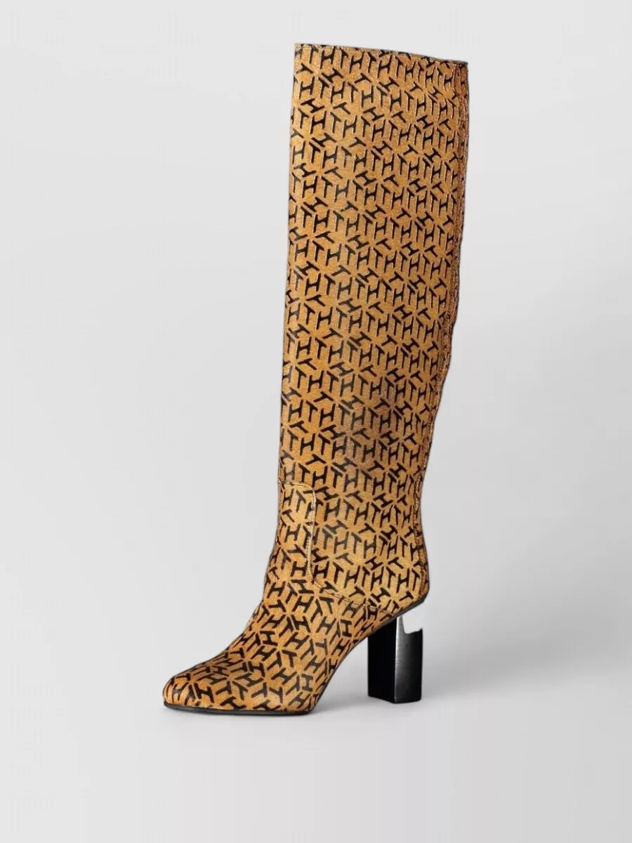Tommy Hilfiger leather knee-high boots