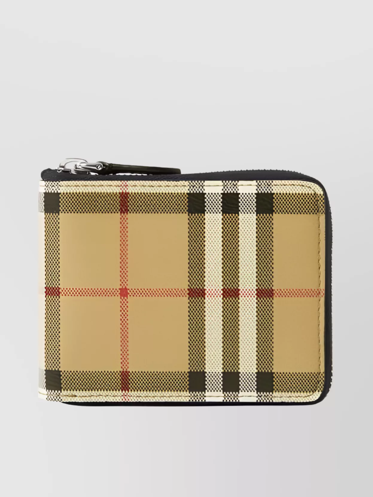Burberry Check-print All-around Zip Wallet In A7026 - Archive Beige