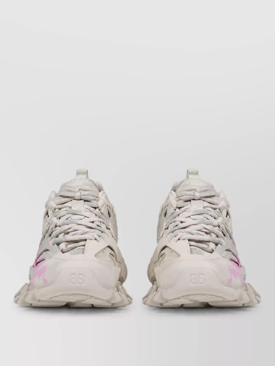 Balenciaga Track Signature Mesh Contrast Detail Sneaker