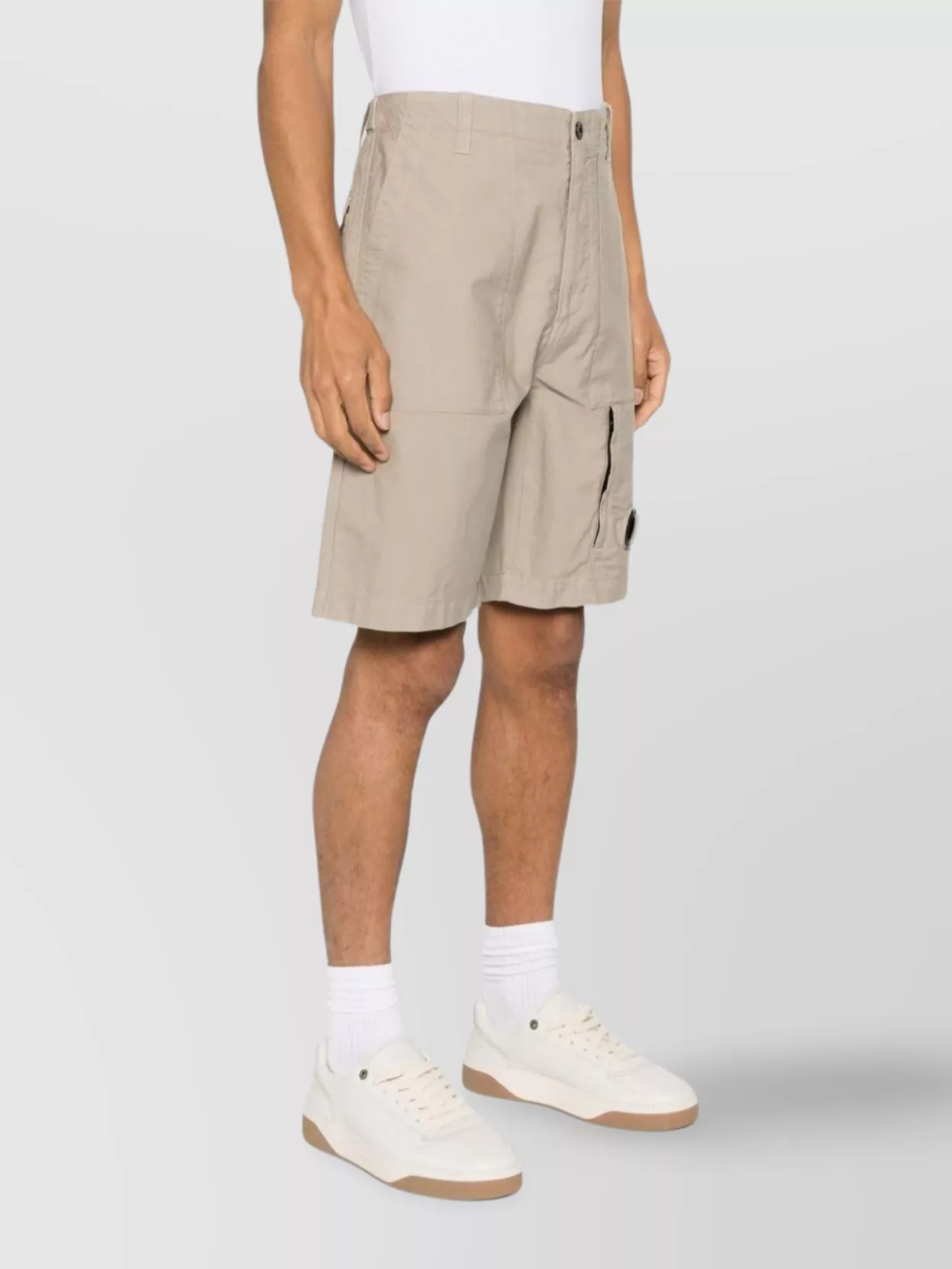 C.p. Company Tailored Shorts With Functional Elements