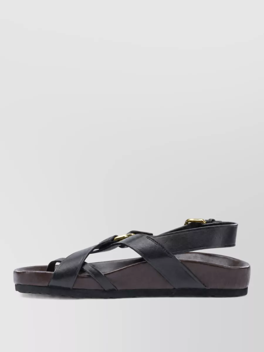 Soeur Leather Sandals