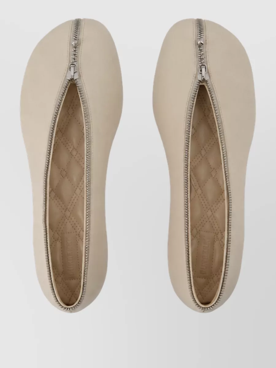Burberry Leather Ballerina Shoes