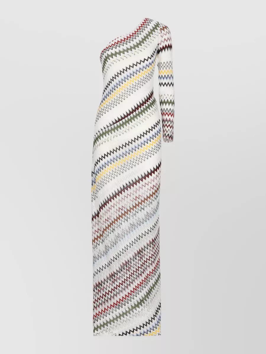 Missoni Printed One-Sleeve Maxi Dress