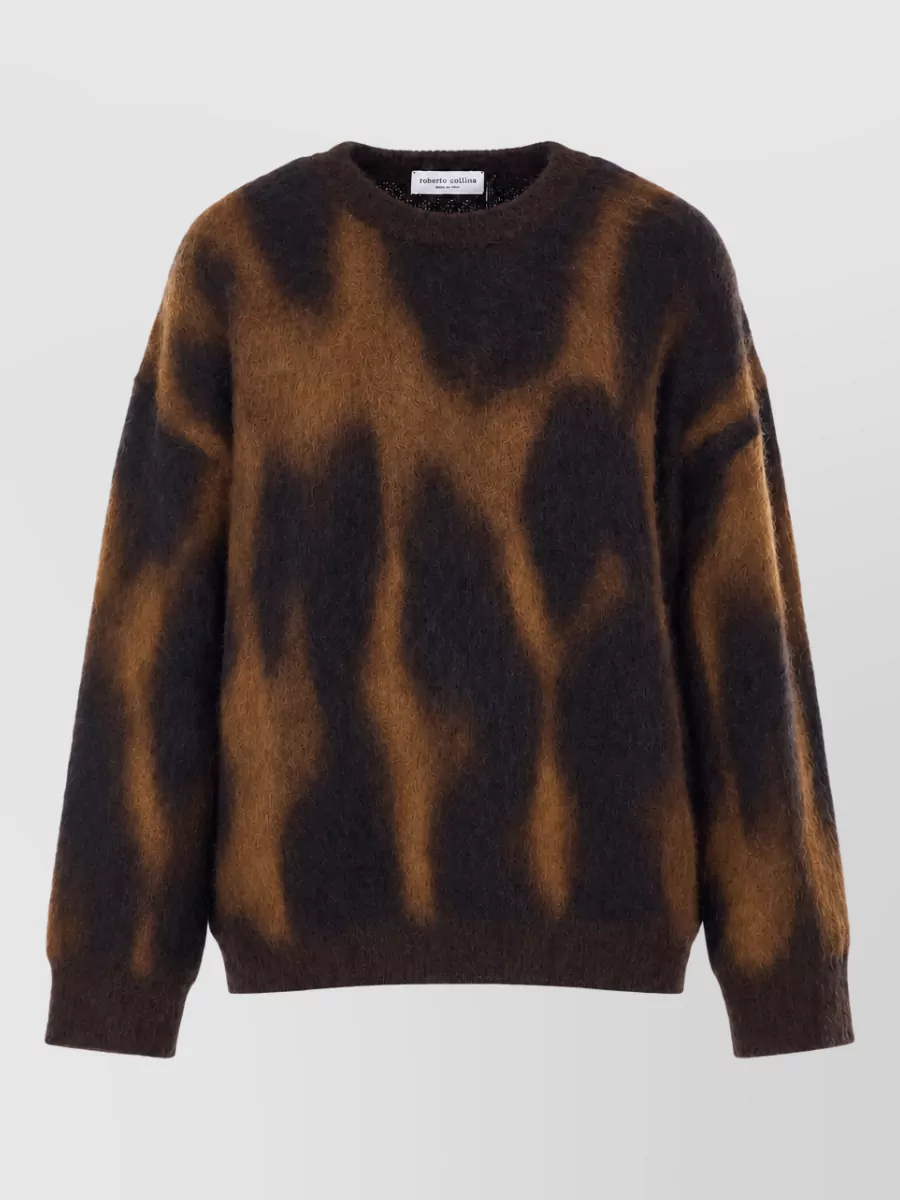 Roberto Collina abstract-pattern crew-neck long-sleeve jumper
