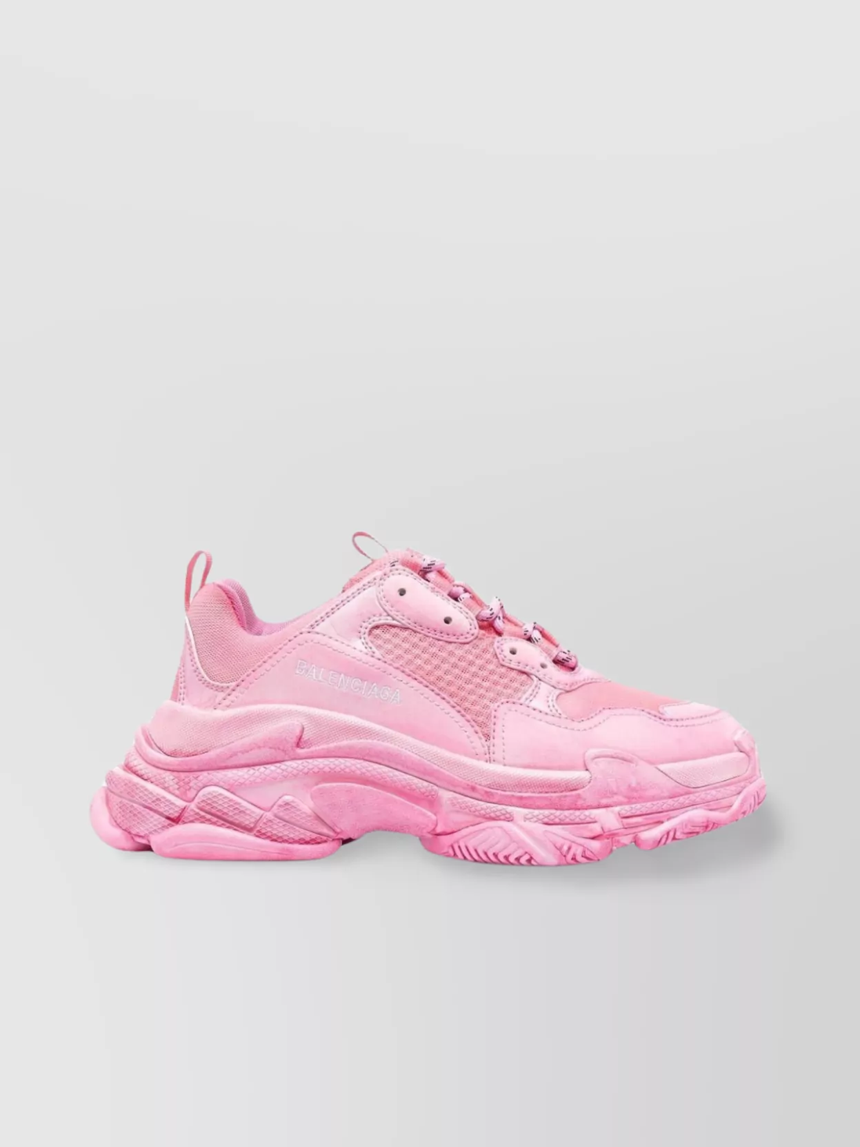 Shop Balenciaga Mesh And Rubber Sneakers In Pastel