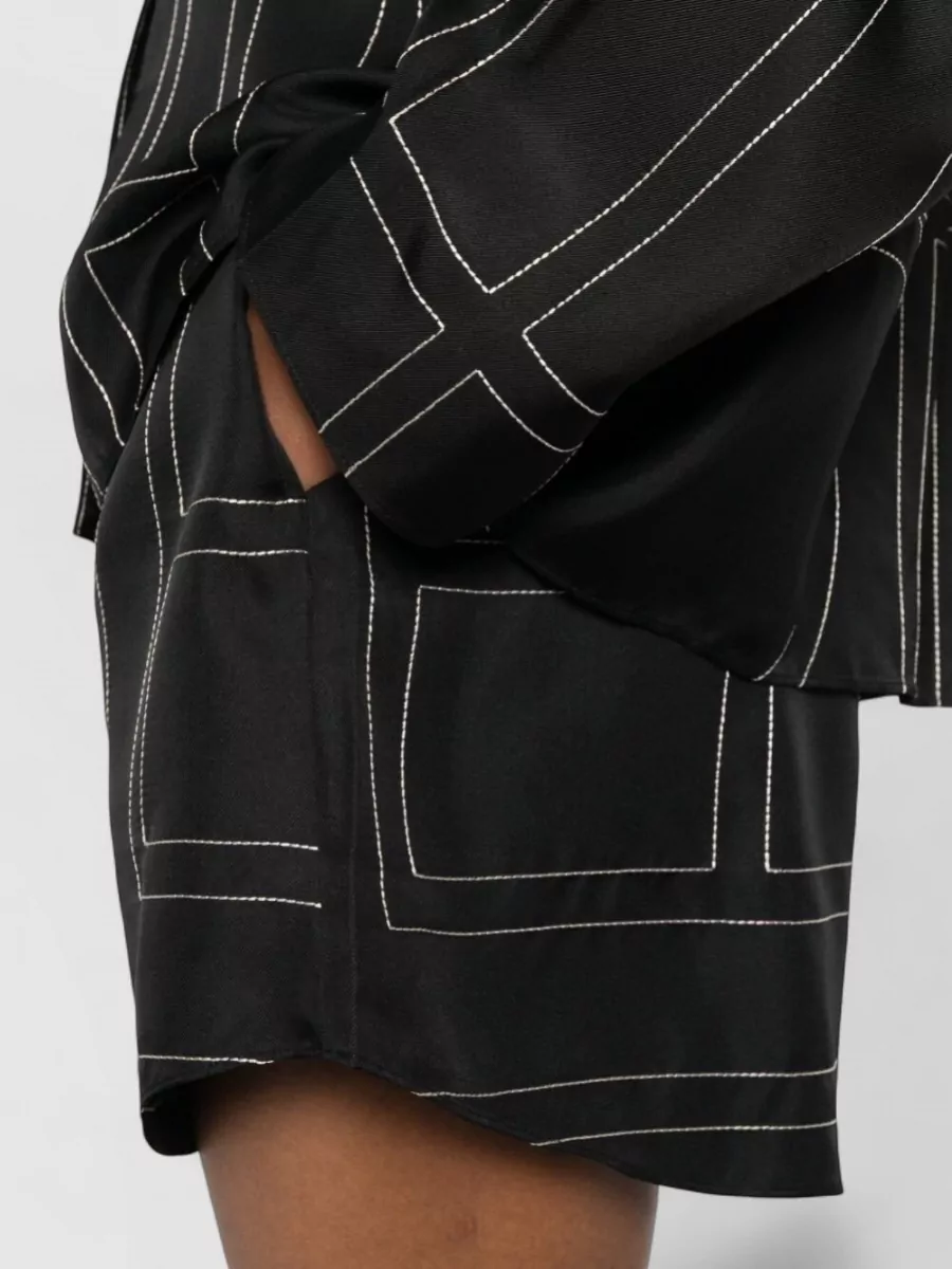 Totême Silk Printed Pajama Shorts